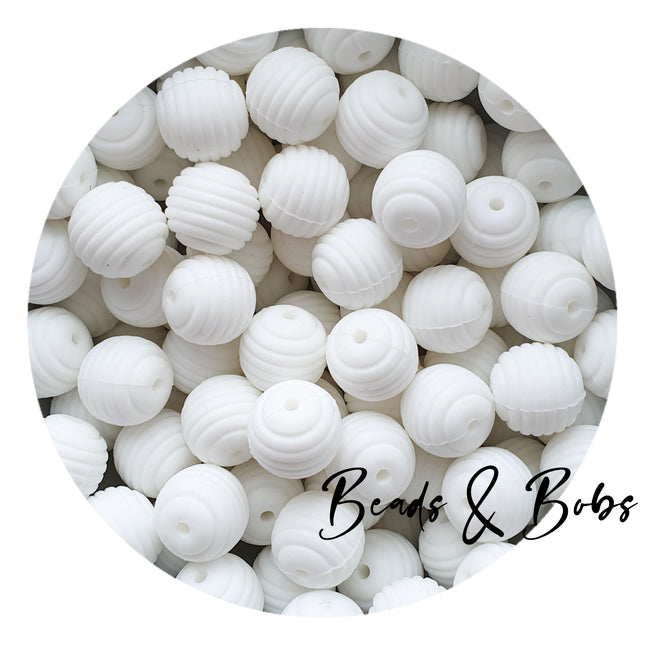 15mm SPIRAL Silicone Beads - 25 Colours