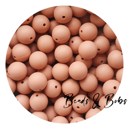 15mm Plain Colour Round Silicone Beads - 100 Colours