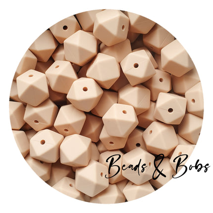 14mm Plain Colour Hexagon Beads - 48 Colours