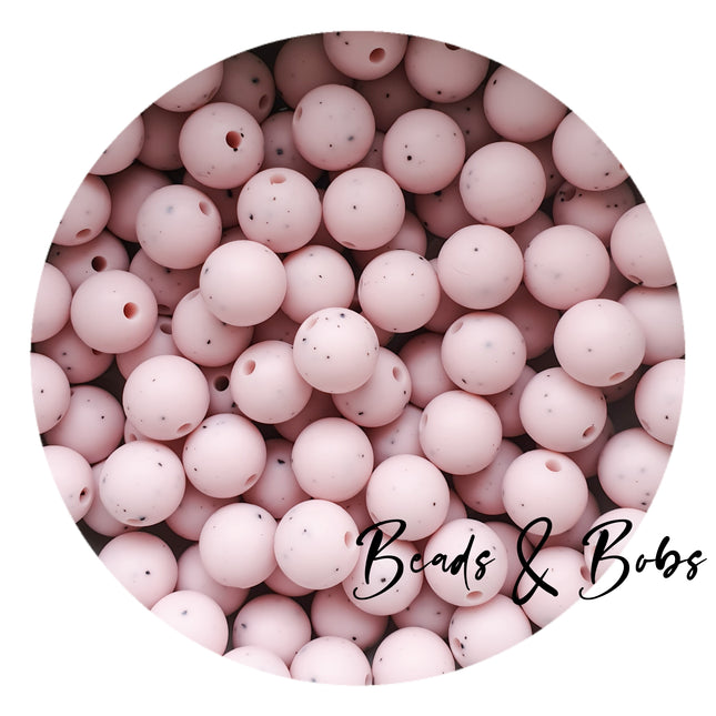 12mm Gritty Round Silicone Beads - 4 Colours