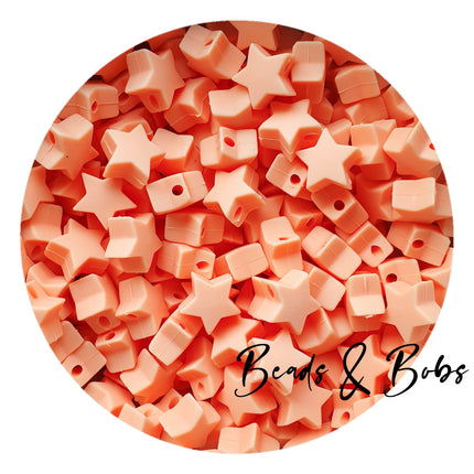 Silicone Mini Star Beads - 14 Colours