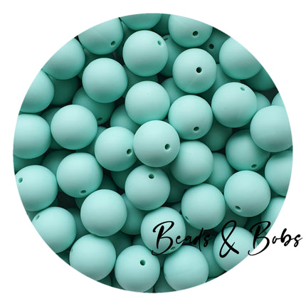 19mm Round Plain Colour Silicone Beads - 26 Colours
