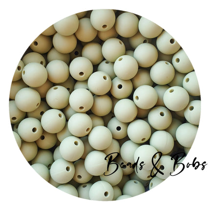12mm Plain Colour Round Silicone Beads - 57 Colours
