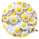 Silicone Daisy Beads - 5 Colours