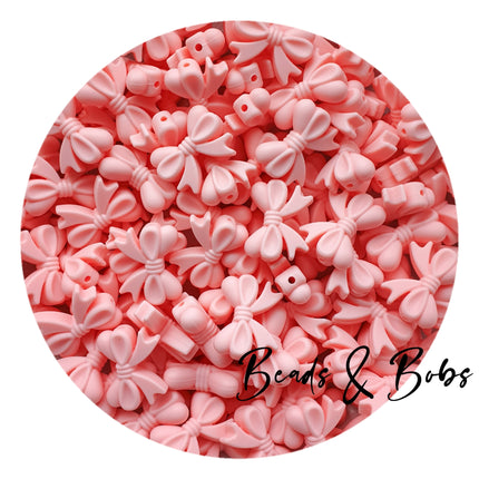 Silicone Bow Beads Horizontal Hole - 9 Colours