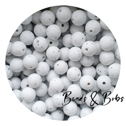 12mm Gritty Round Silicone Beads - 4 Colours