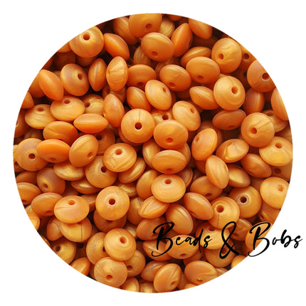 12mm Lentil Silicone Beads - 27 Colours