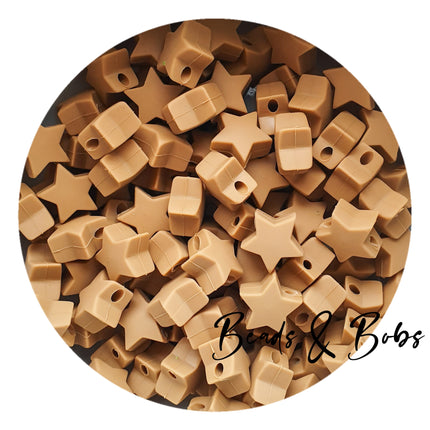 Silicone Mini Star Beads - 14 Colours