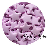 Silicone Large Star Beads - 9 Colours