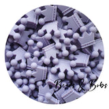 Silicone Crown Beads - 11 Colours