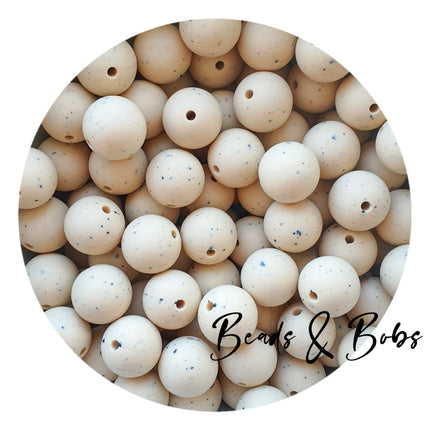 15mm Gritty Round Silicone Beads- 10 Colours