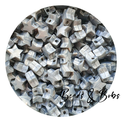 Silicone Mini Star Beads - 14 Colours