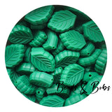 Silicone Birch Leaf Beads - 11 Colours