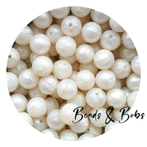 15mm Pearl & Metallic Colour Round Silicone Beads - 8 Colours