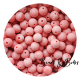 12mm Plain Colour Round Silicone Beads - 47 Colours