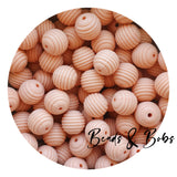 15mm SPIRAL Silicone Beads - 22 Colours