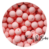 15mm Plain Colour Round Silicone Beads - 98 Colours