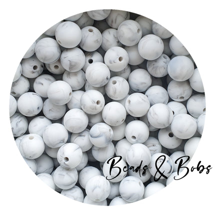 12mm Plain Colour Round Silicone Beads - 57 Colours