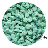 Silicone Sea Horse Beads - 4 Colours