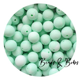 15mm Plain Colour Round Silicone Beads - 98 Colours