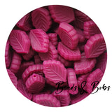 Silicone Birch Leaf Beads - 11 Colours