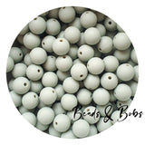 12mm Plain Colour Round Silicone Beads - 47 Colours