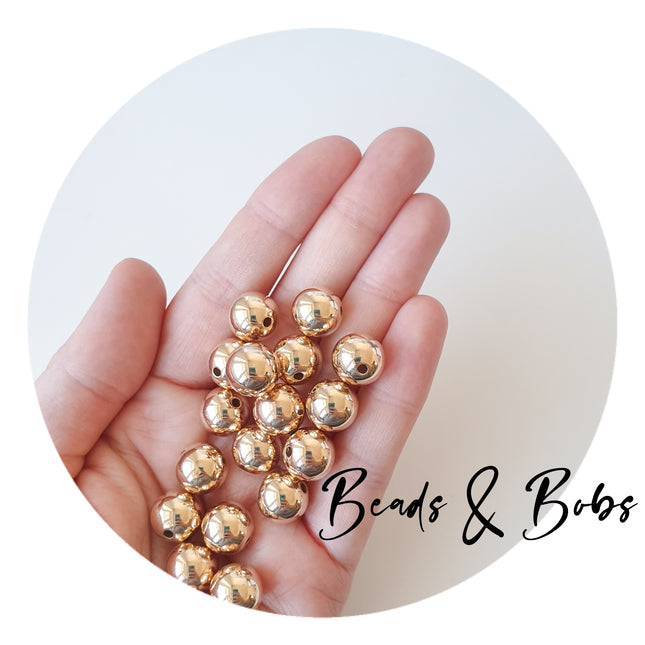 Round Plastic Spacer Beads - 2 sizes
