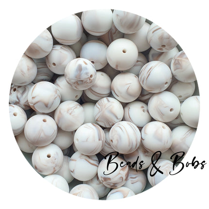 19mm Round Plain Colour Silicone Beads - 26 Colours