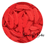 Silicone Feather Beads - 20 Colours