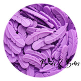 Silicone Feather Beads - 20 Colours