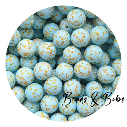 15mm Round Flower Silicone Beads - 14 Colours
