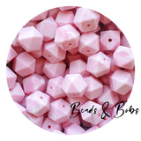 14mm Plain Colour Hexagon Beads - 38 Colours