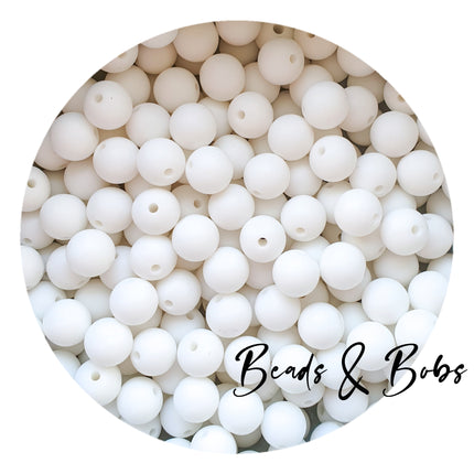 9mm Round Plain Colour Silicone Beads - 8 Colours
