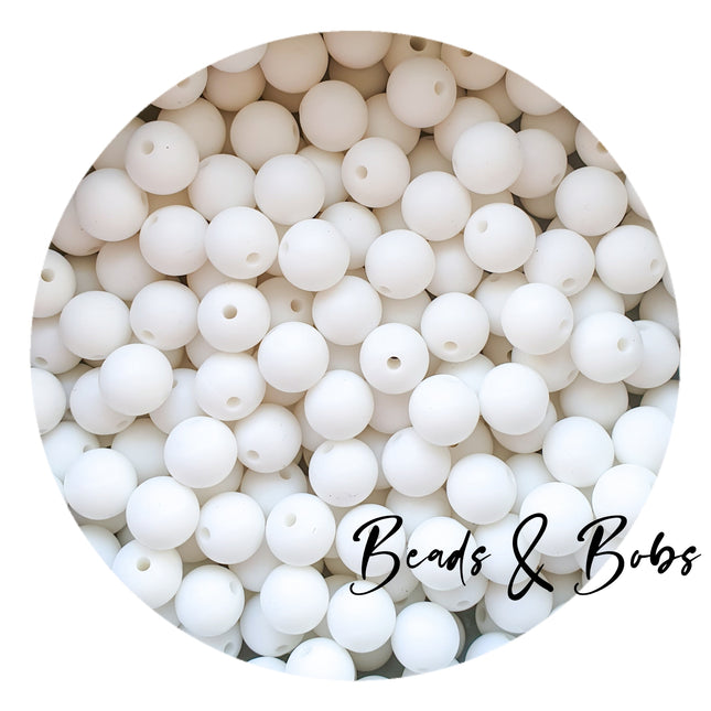 9mm Round Plain Colour Silicone Beads - 8 Colours