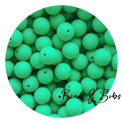 15mm Plain Colour Round Silicone Beads - 100 Colours