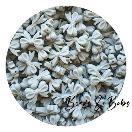 Silicone Bow Beads Horizontal Hole - 9 Colours