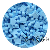 Silicone Crown Beads - 11 Colours