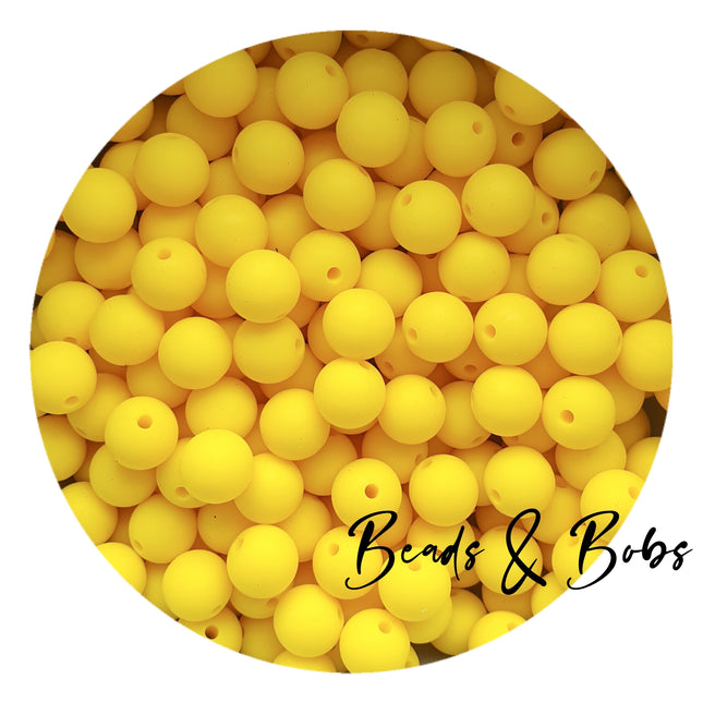 9mm Round Plain Colour Silicone Beads - 8 Colours