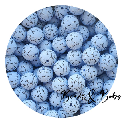 15mm Round Flower Silicone Beads - 14 Colours