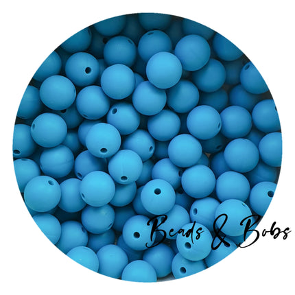 12mm Plain Colour Round Silicone Beads - 57 Colours