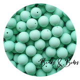 19mm Round Plain Colour Silicone Beads - 20 Colours