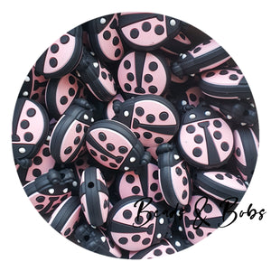 Silicone Ladybird Beads - 5 Colours