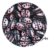 Silicone Ladybird Beads - 3 Colours