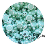 Silicone Turtle Beads - 2 Colours