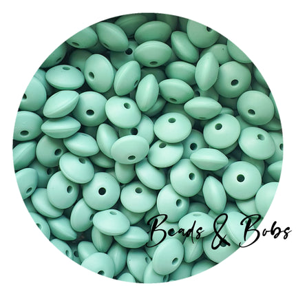 12mm Lentil Silicone Beads - 27 Colours
