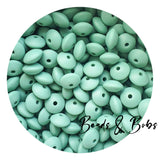 12mm Lentil Silicone Beads - 26 Colours