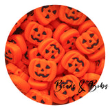 Silicone Halloween Pumpkin Beads - 3 Colours