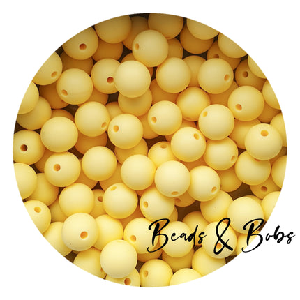 12mm Plain Colour Round Silicone Beads - 57 Colours