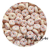 Silicone Mini Donut Beads - 2 Colours