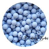 12mm Plain Colour Round Silicone Beads - 47 Colours